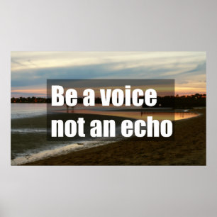 Sei eine Stimme, nicht ein Echo Poster