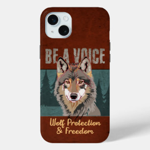 Sei eine Stimme - Wolf-Schutz und Freiheit Case-Mate iPhone Hülle