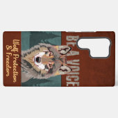 Sei eine Stimme - Wolf-Schutz und Freiheit Samsung Galaxy Hülle (Rückseite (Horizontal))