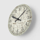 Sei eine Vintage-Uhr Runde Wanduhr (Winkel)