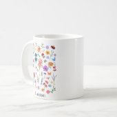 Sei eine Wildblume - florale Inspiration Tasse (Vorderseite Links)