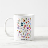 Sei eine Wildblume - florale Inspiration Tasse (Links)