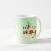 Sei eine Wildblume Kaffeetasse (VorderseiteRechts)