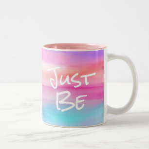 Sei einfach Aquarell-Tasse Zweifarbige Tasse