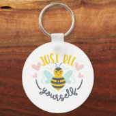 Sei einfach deine selbst Niedliche Biene Schlüsselanhänger (Vorderseite)