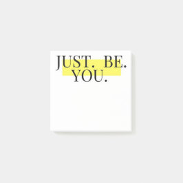 Sei einfach du inspirierende Typografie minimalist Post-it Klebezettel