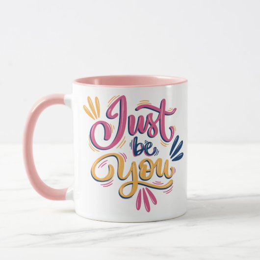 Sei einfach du moderne Coffee Tasse (Links)