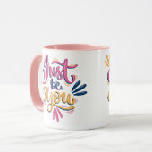 Sei einfach du moderne Coffee Tasse (Vorderseite Links)