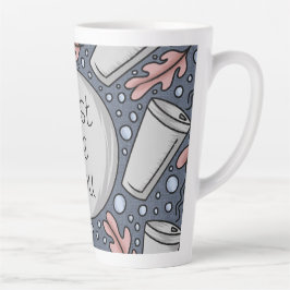 Sei einfach du selbst - handgezeichnete Illustrati Milchtasse
