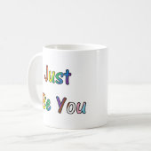 Sei einfach du selbst kaffeetasse (Vorderseite Links)