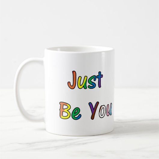 Sei einfach du selbst kaffeetasse (Links)