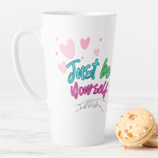 "Sei einfach du selbst Tasse" - ideal als Geschenk Milchtasse