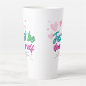 "Sei einfach du selbst Tasse" - ideal als Geschenk Milchtasse (Vorderseite)