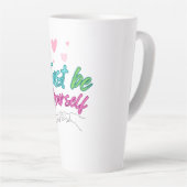 "Sei einfach du selbst Tasse" - ideal als Geschenk Milchtasse (Rechte Ecke)
