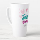 "Sei einfach du selbst Tasse" - ideal als Geschenk Milchtasse (Linke Ecke)