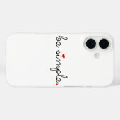 Sei einfach - finde deine Ruhe Case-Mate iPhone Hülle (Rückseite (Horizontal))