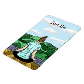 Sei einfach inspirierende Yoga-Natur Magnet (Linke Seite)