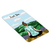 Sei einfach inspirierende Yoga-Natur Magnet (Rechte Seite)