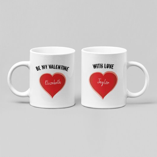 Sei einfach mein Valentiner Rotes Herz Whimsikum Kaffeetasse