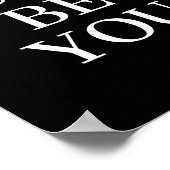 Sei einfach Motivierend Kostenvoranschlag Poster (Ecke)