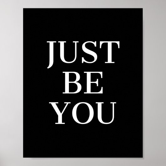 Sei einfach Motivierend Kostenvoranschlag Poster (Vorne)