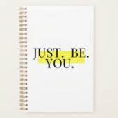 Sei einfach Motivierend Minimalistische Typografie Planer (Vorderseite)