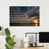 Sei einfach nett poster (Heimbüro)