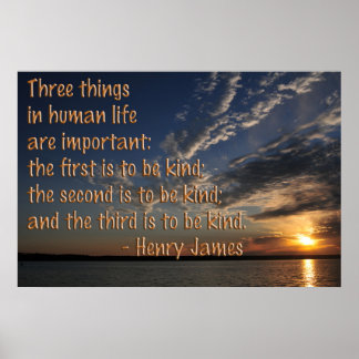 Sei einfach nett poster