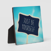 Sei einfach selbst fotoplatte (Vorderseite)