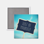 Sei einfach selbst magnet (Vorderseite/Rückseite)