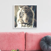Sei einfach Tiger Leinwand Art (Insitu (Wohnzimmer))