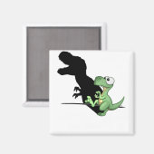 Sei einfach, was Dinosaur T-Rex Funny Dino Geschen Magnet (Vorderseite/Rückseite)
