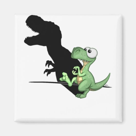 Sei einfach, was Dinosaur T-Rex Funny Dino Geschen Magnet (Vorne)