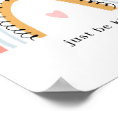 Sei einfach wie ein Rainbow Poster (Ecke)