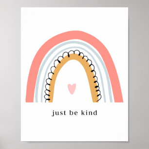 Sei einfach wie ein Rainbow Poster