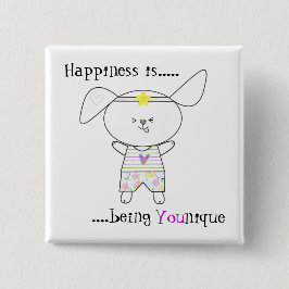 Sei einzigartig kawaii-Quirky-Dog-Empowerment-Tast Button