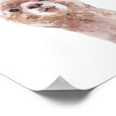 Sei einzigartig Lamas Kinderzimmer Kinderwald Poster (Ecke)