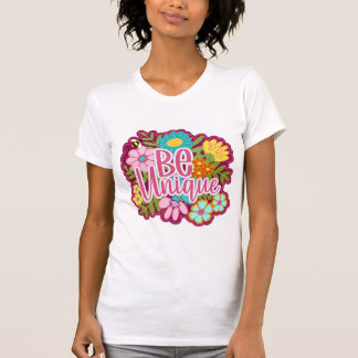 Sei einzigartig positives Motivationsdesign T-Shirt