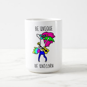 Sei einzigartig sei Einhorn Morphing Tasse 15 oz