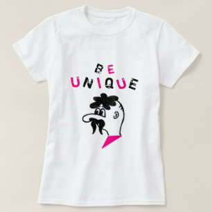 Sei einzigartig Text T - Shirt DifferentMustache M