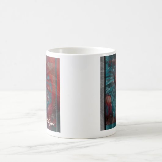 Sei einzigartig und fett rot kaffeetasse (Mittel)