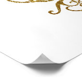 Sei es beim Goldschmetterlingsdesign Poster (Ecke)