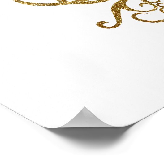 Sei es beim Goldschmetterlingsdesign Poster (Ecke)