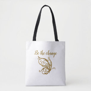 Sei es beim Goldschmetterlingsdesign Tasche
