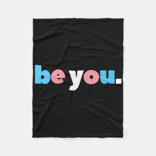 Sei es du Transgender-Stolz, Lgbtq-Trans-Flag, LGB Fleecedecke