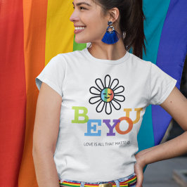 Sei es LGBT Prix Sunshine Face Rainbow T-Shirt