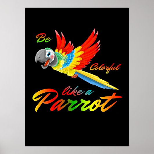 Sei farbig wie ein Papagei Poster (Vorne)
