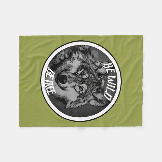 Sei frei! fleecedecke (Vorderseite (Horizontal))