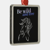 Sei frei und frei ornament aus metall (Rechts)