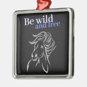 Sei frei und frei ornament aus metall (Links)